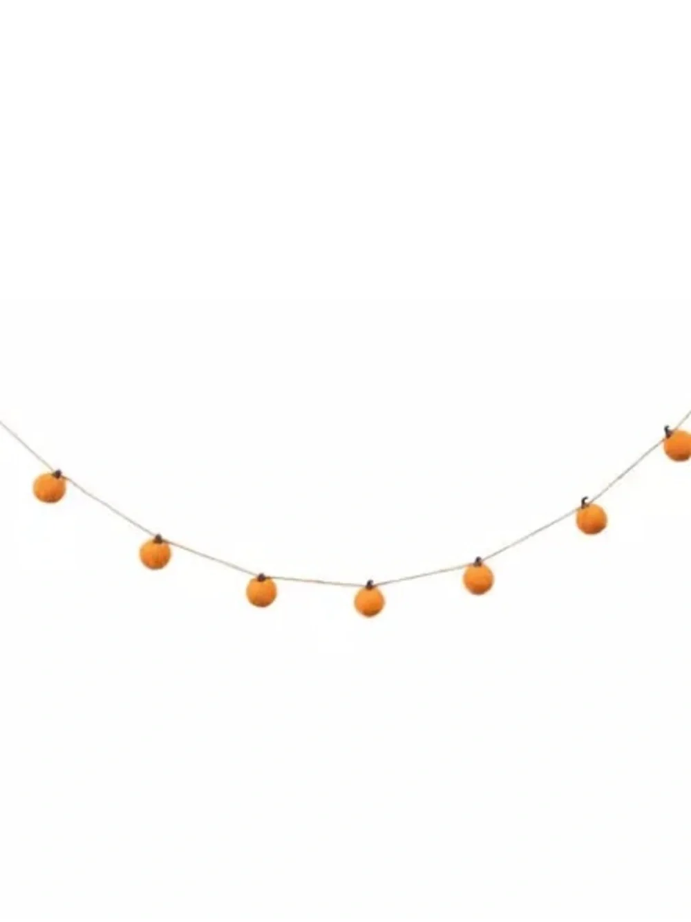 Mini Knitted Pumpkin Garland